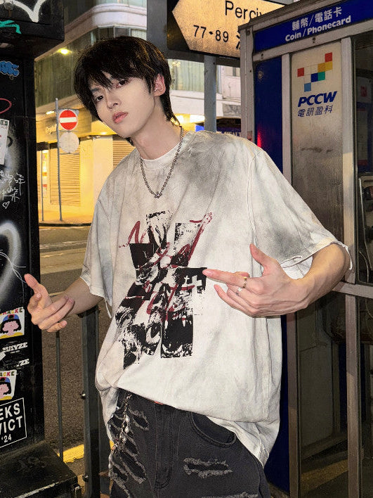Vintage Washed Punk Rock Graphic Tee