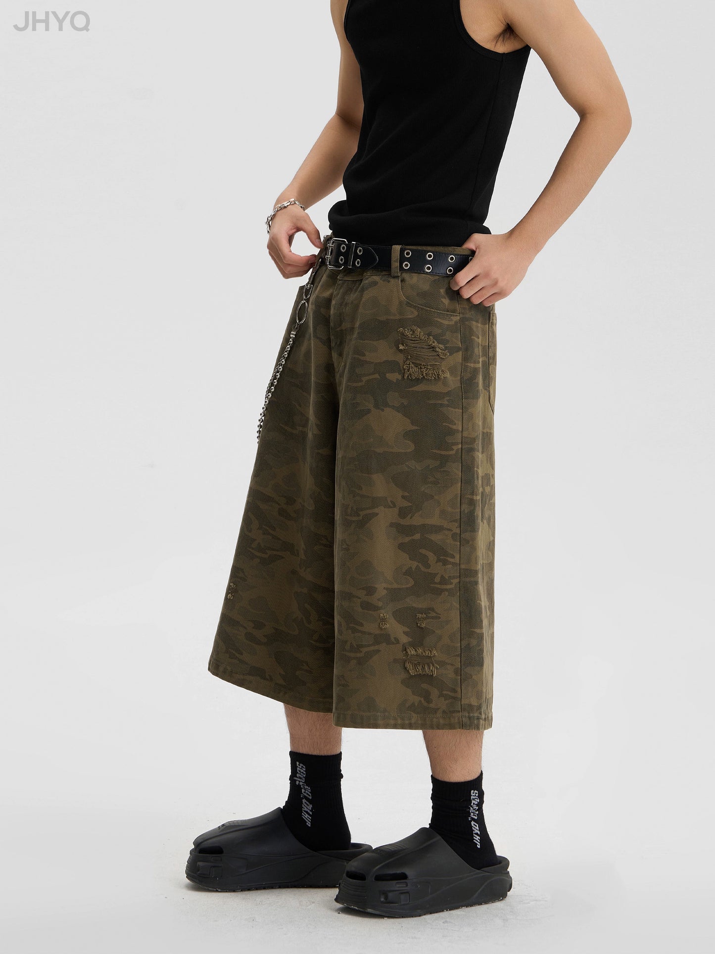 Camouflage Half Work Pants