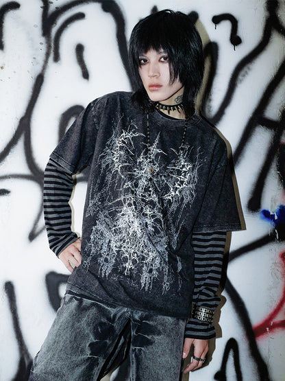 Layered Striped Long Sleeve Tee