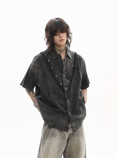 Studded Denim Shirt