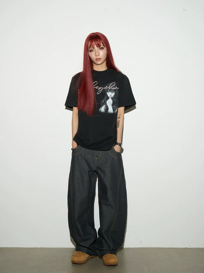Brightline Raw Wide Denim Pants