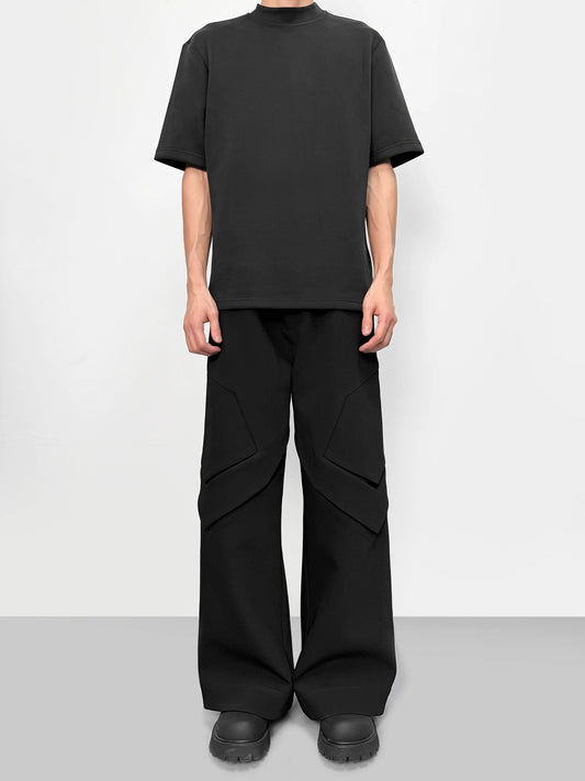 Minimal Chamfered Silhouette Pants