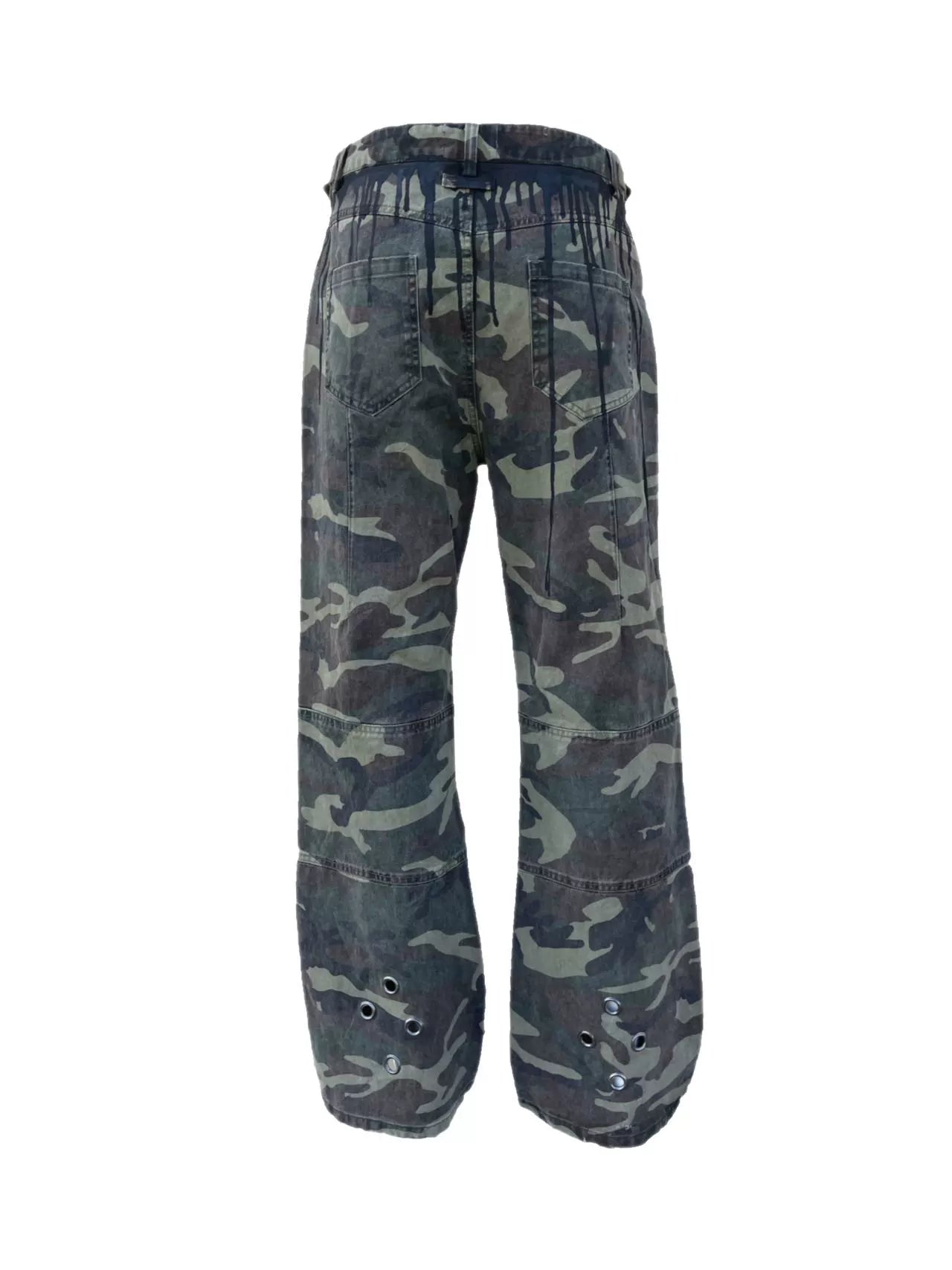 Washed Distressed Camouflage PANTS