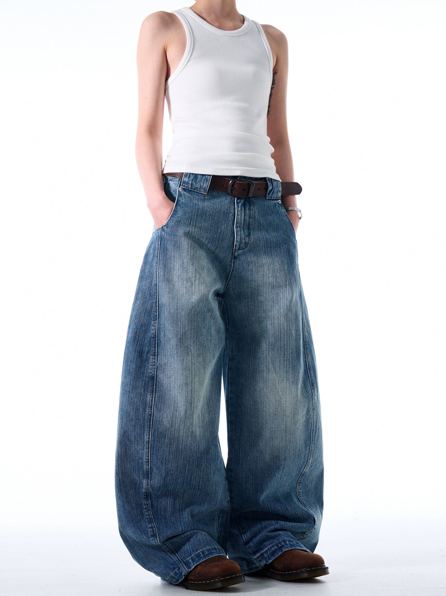 Bamboo MacheteWashed Denim Pants