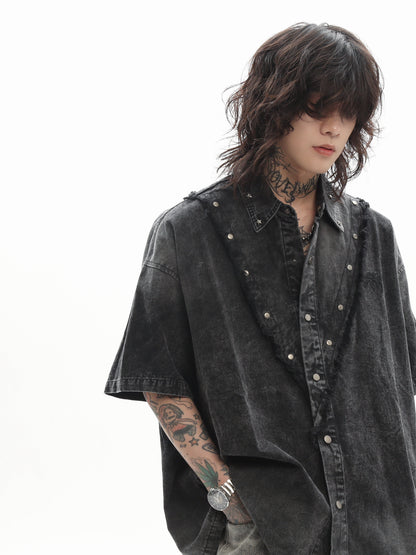 Studded Denim Shirt