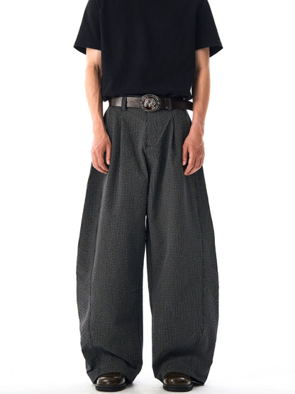 Plaid Casual Loose Pants