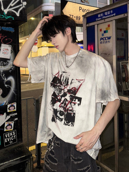 Vintage Washed Punk Rock Graphic Tee