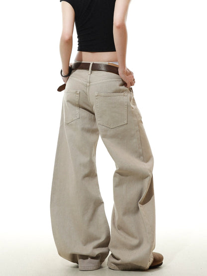 Vintage Pleated Machete Denim Pants