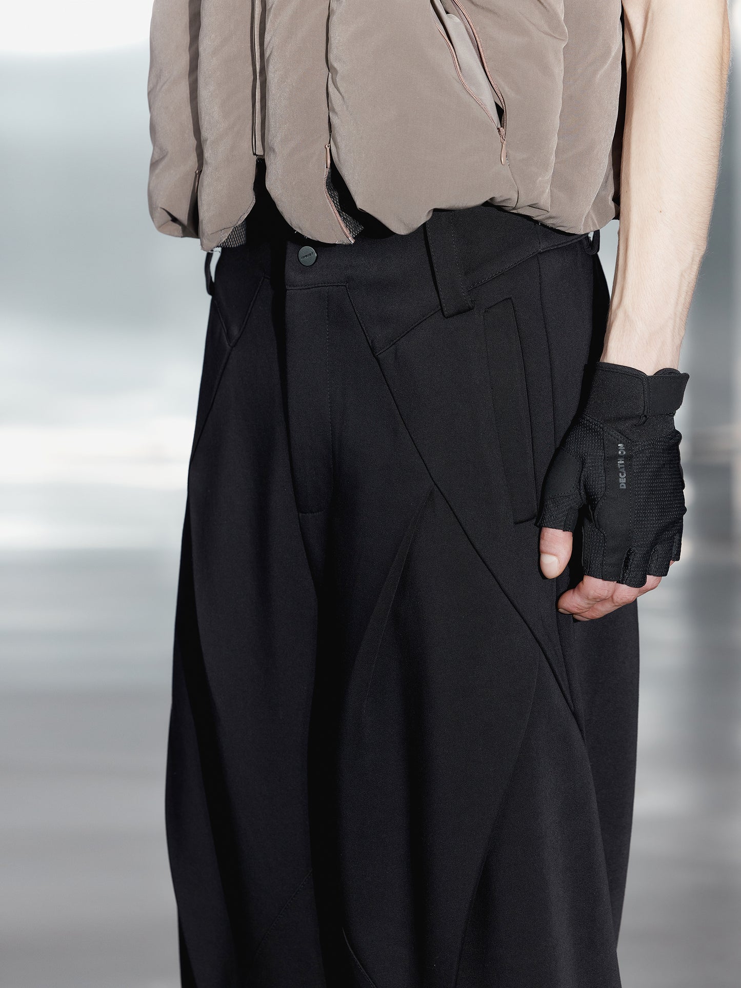 Multi Pleats Wide Pants