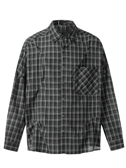 Versatile Retro Plaid Shirt