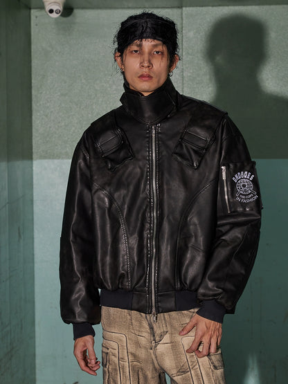 Security Leather Jacket