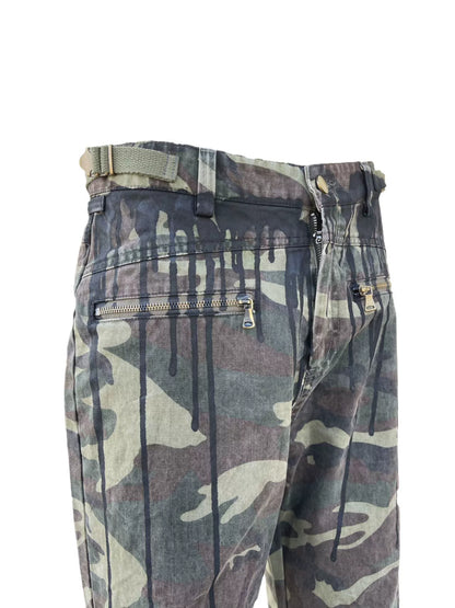 Washed Distressed Camouflage PANTS