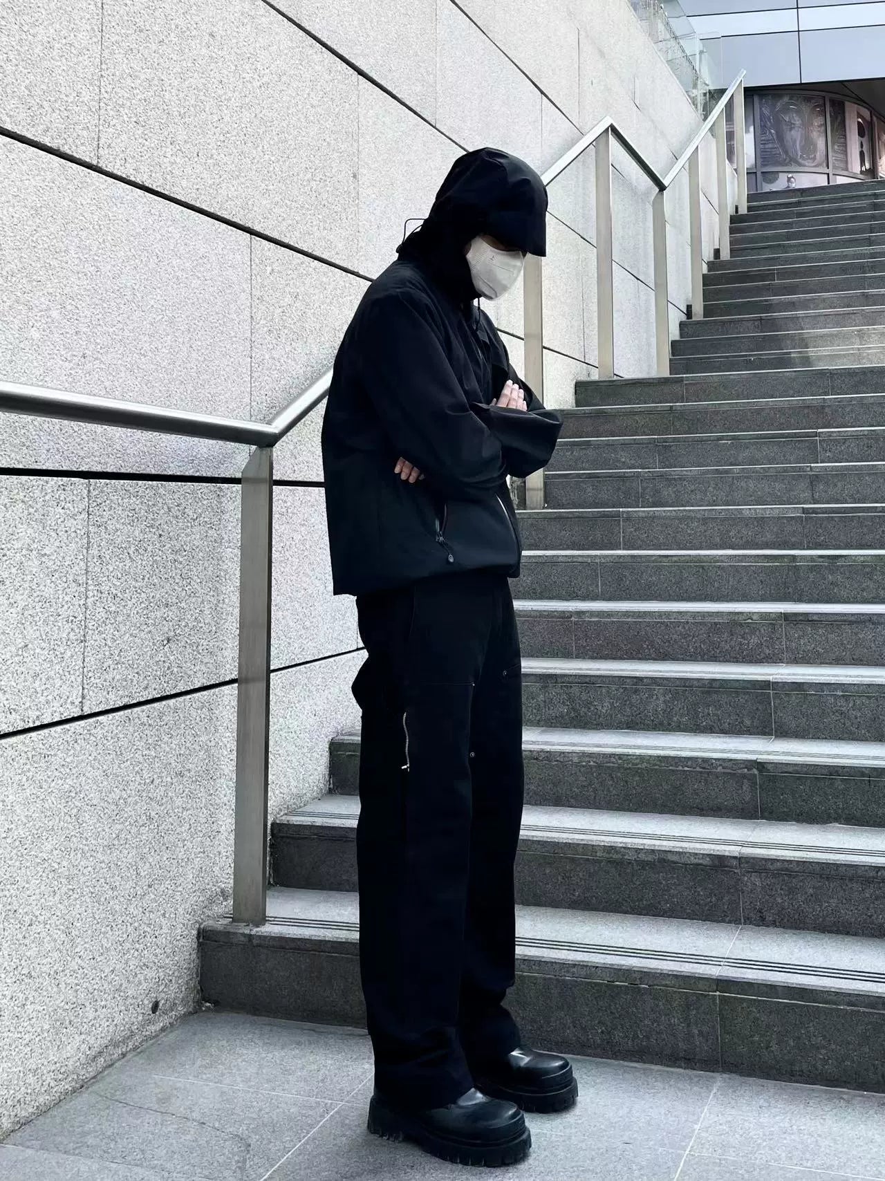 Garment-Dyed Washed Logger Pants