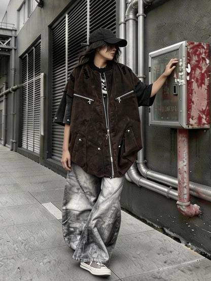 Vintage Distressed Workwear Shirt