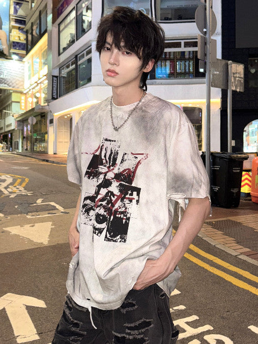 Vintage Washed Punk Rock Graphic Tee