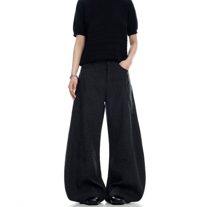Curved Wide Leg PANTS