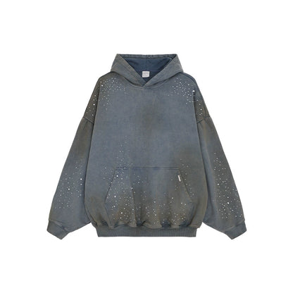 Rhinestone Washed Hoodie