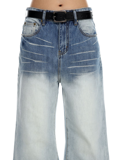 Gradient Washed Bootcut Jeans