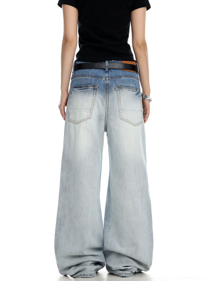 Gradient Washed Bootcut Jeans
