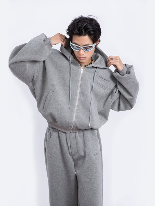 Niche High-end Short Zip Hoodie