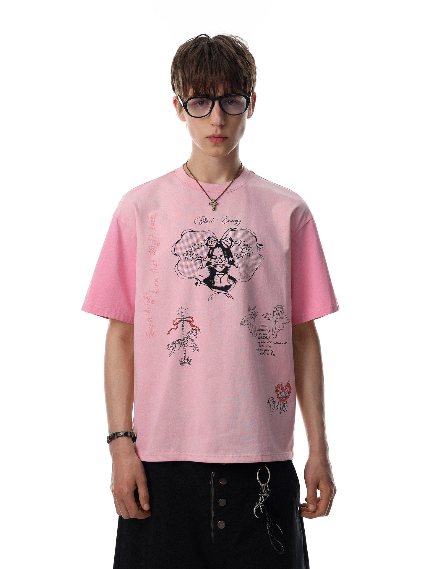 Graffiti color Block Tee