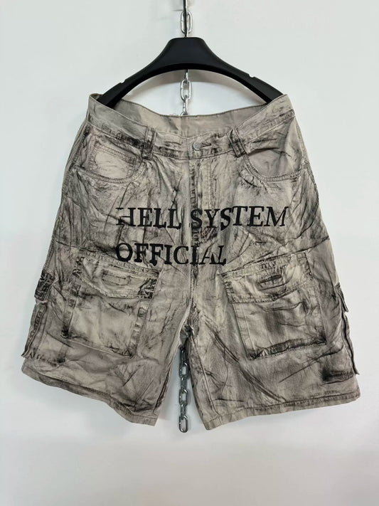 Brushed Logo Washed Shorts