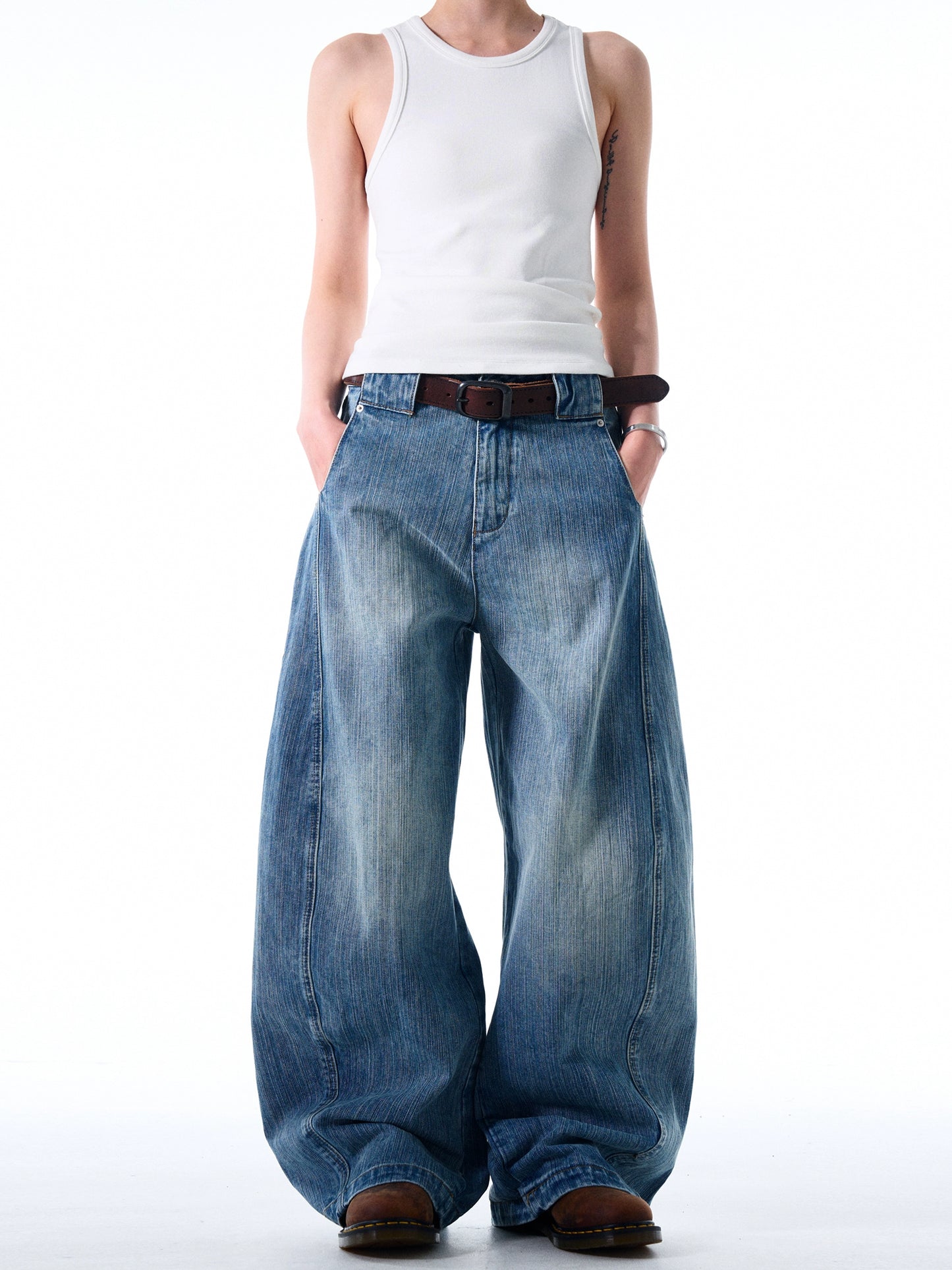 Bamboo MacheteWashed Denim Pants