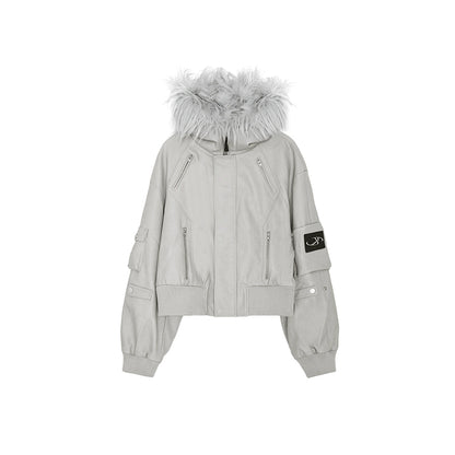 Oversized Fur Blouson