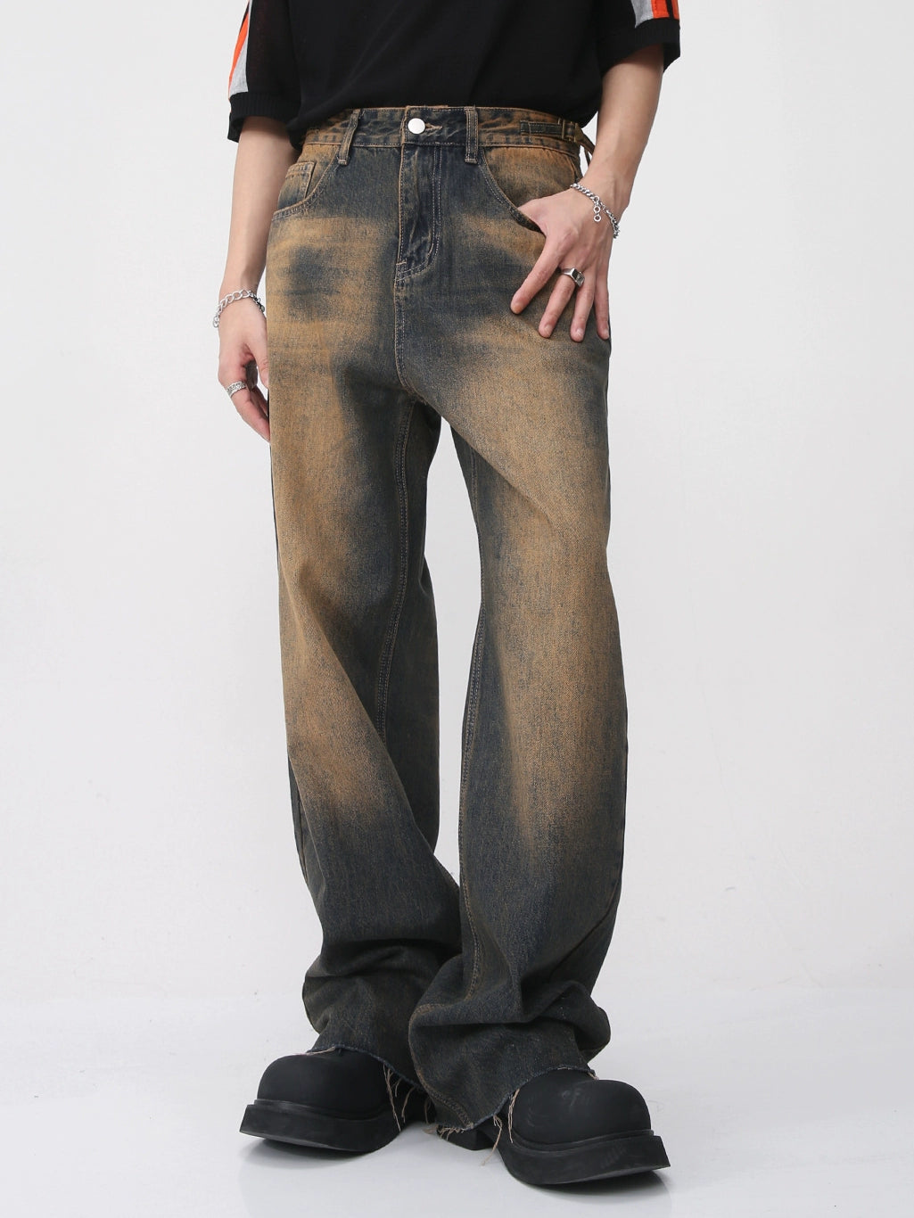 Niche Wasteland Rust Loose Jeans