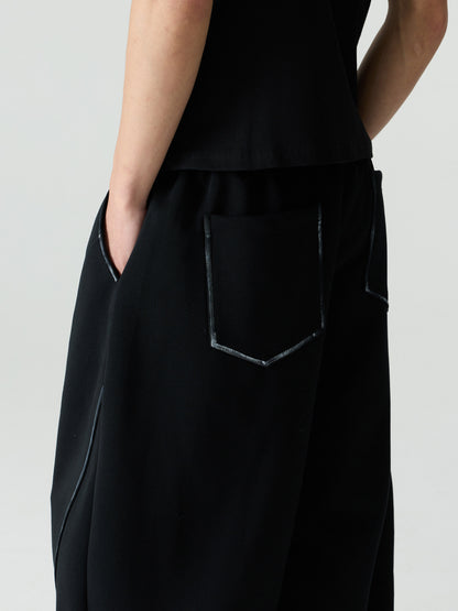 Graffiti Wide-Leg Sweatpants