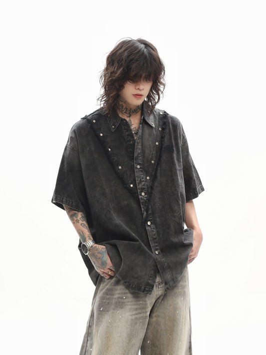 Studded Denim Shirt