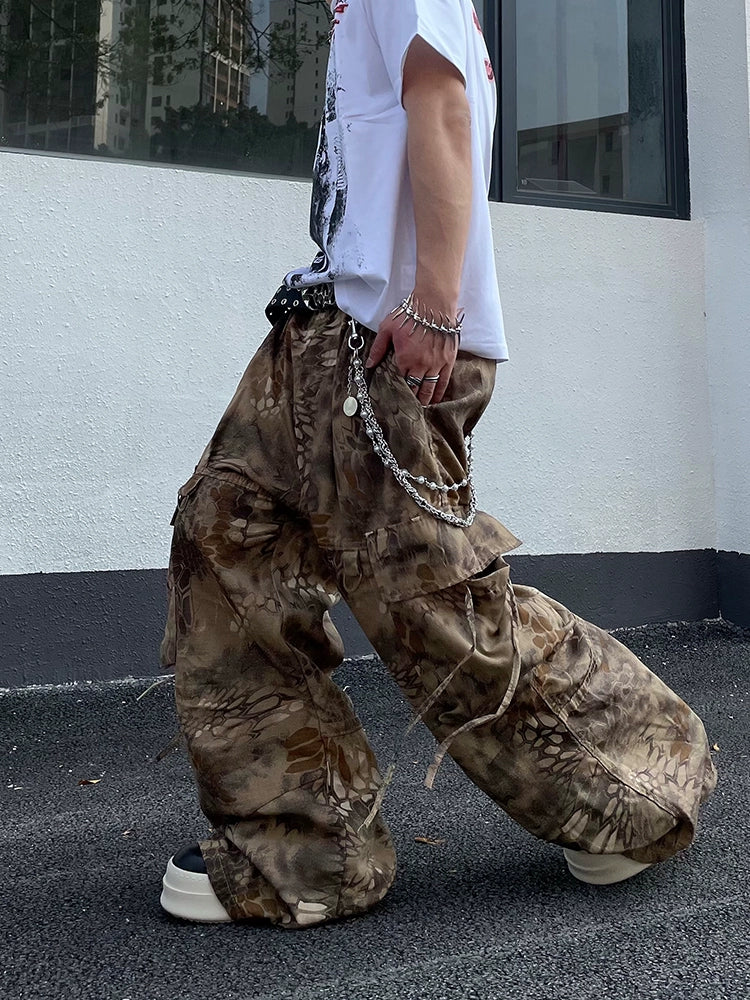 Vintage Sandy Snake Camouflage Pants