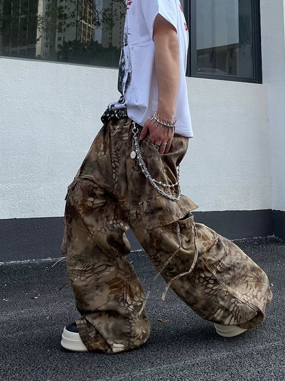 Vintage Sandy Snake Camouflage Pants
