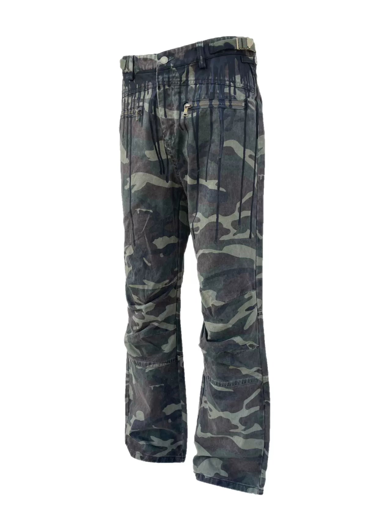 Washed Distressed Camouflage PANTS