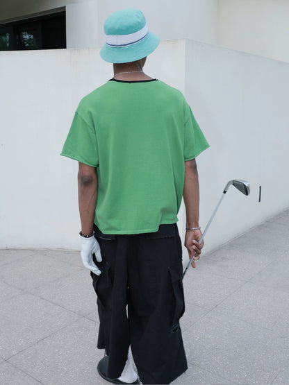 Contrast Boxy Short Sleeve Tee