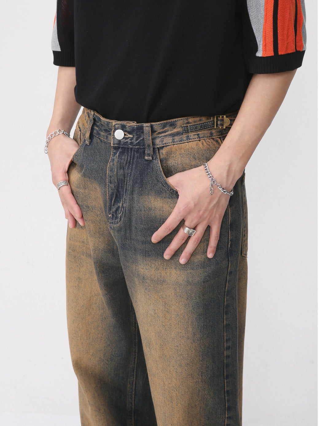 Niche Wasteland Rust Loose Jeans