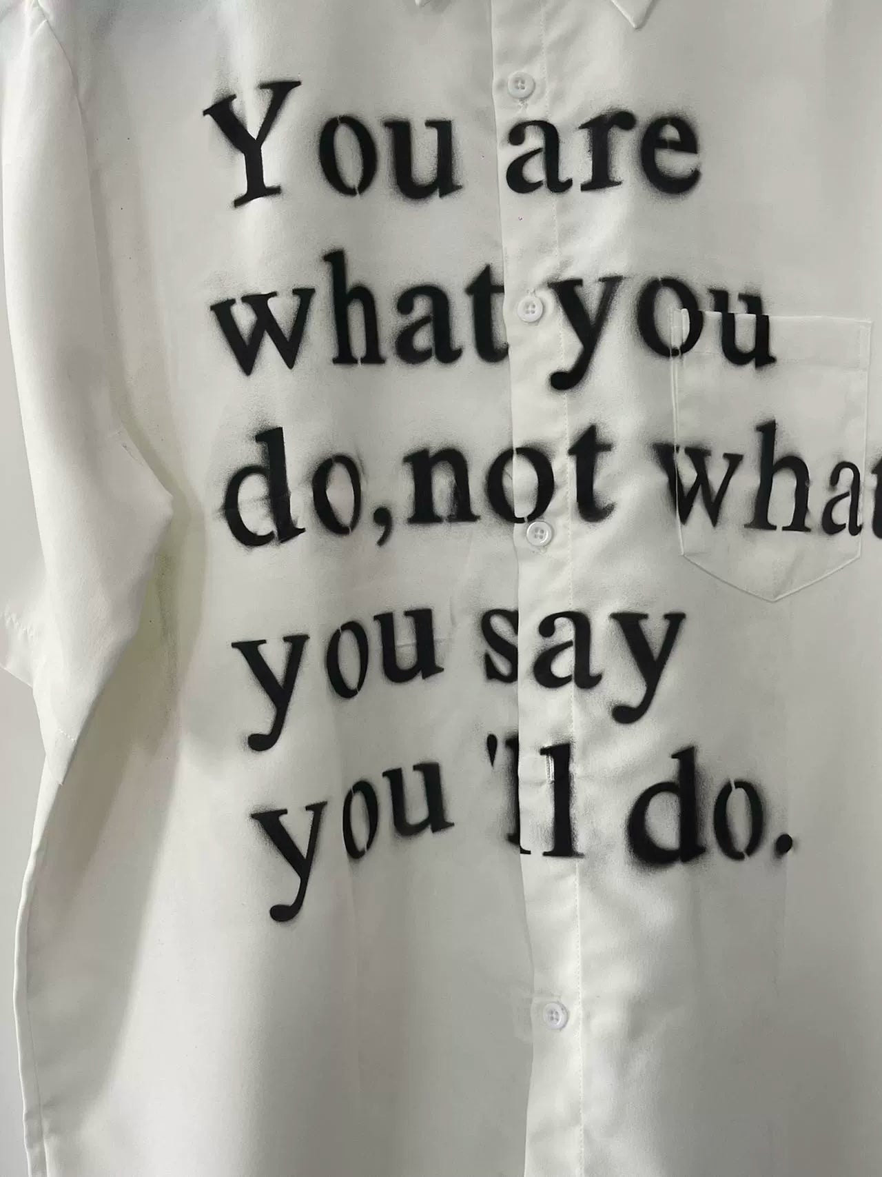 Niche Design Letter Loose Shirt