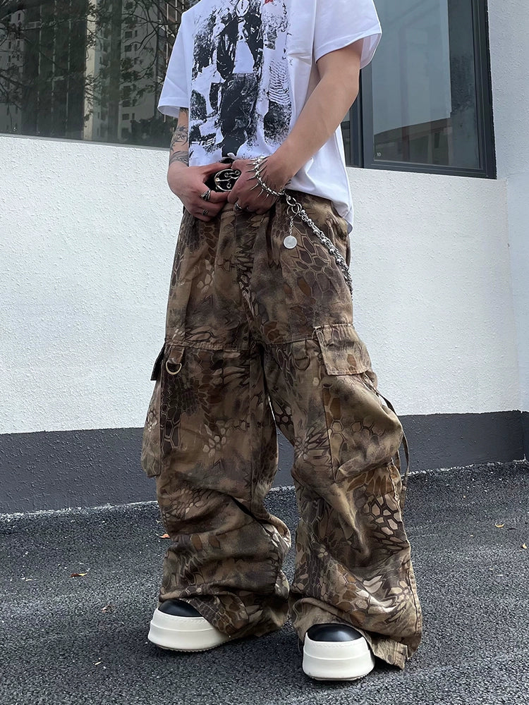 Vintage Sandy Snake Camouflage Pants