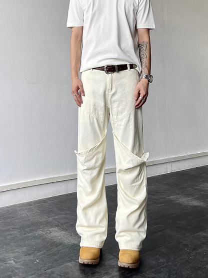 Low Button Work Pants