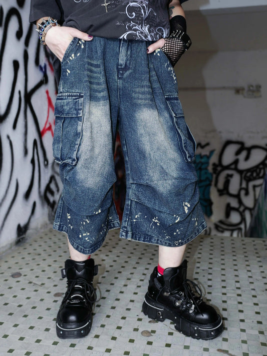 Millennium Graffiti Denim Shorts