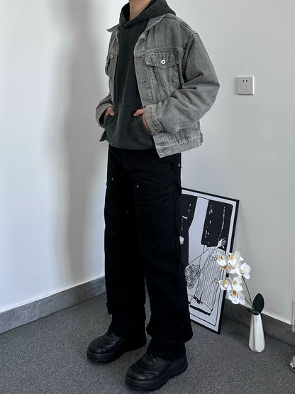 Garment-Dyed Washed Logger Pants