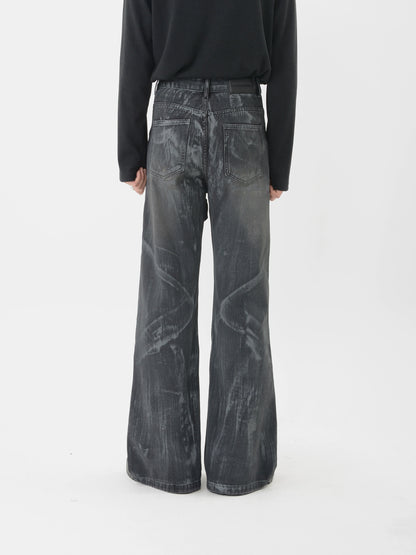 Niche Splicing Denim Pants