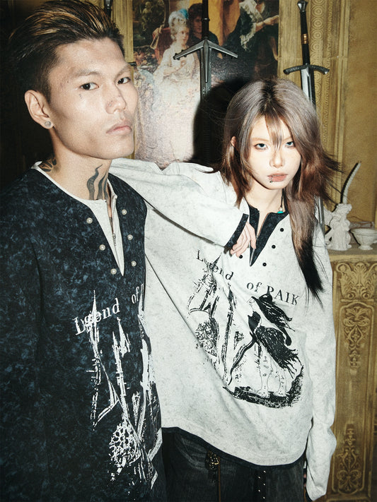 Knight Castle Henry Collar Long Tee