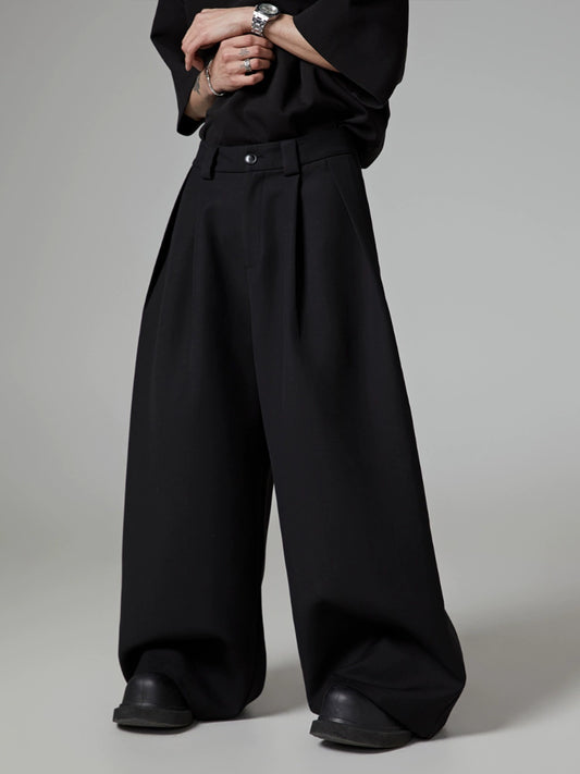 Oversize Solid Color Pants