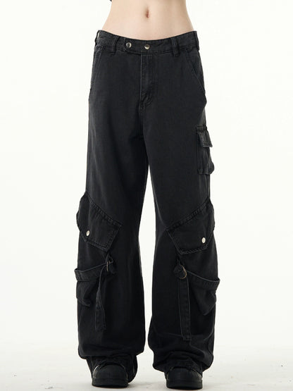 Niche Premium Work Pockets Jeans
