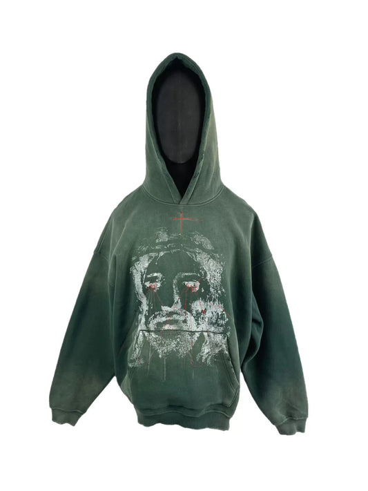 Solicing Dirty Loose Hoodie