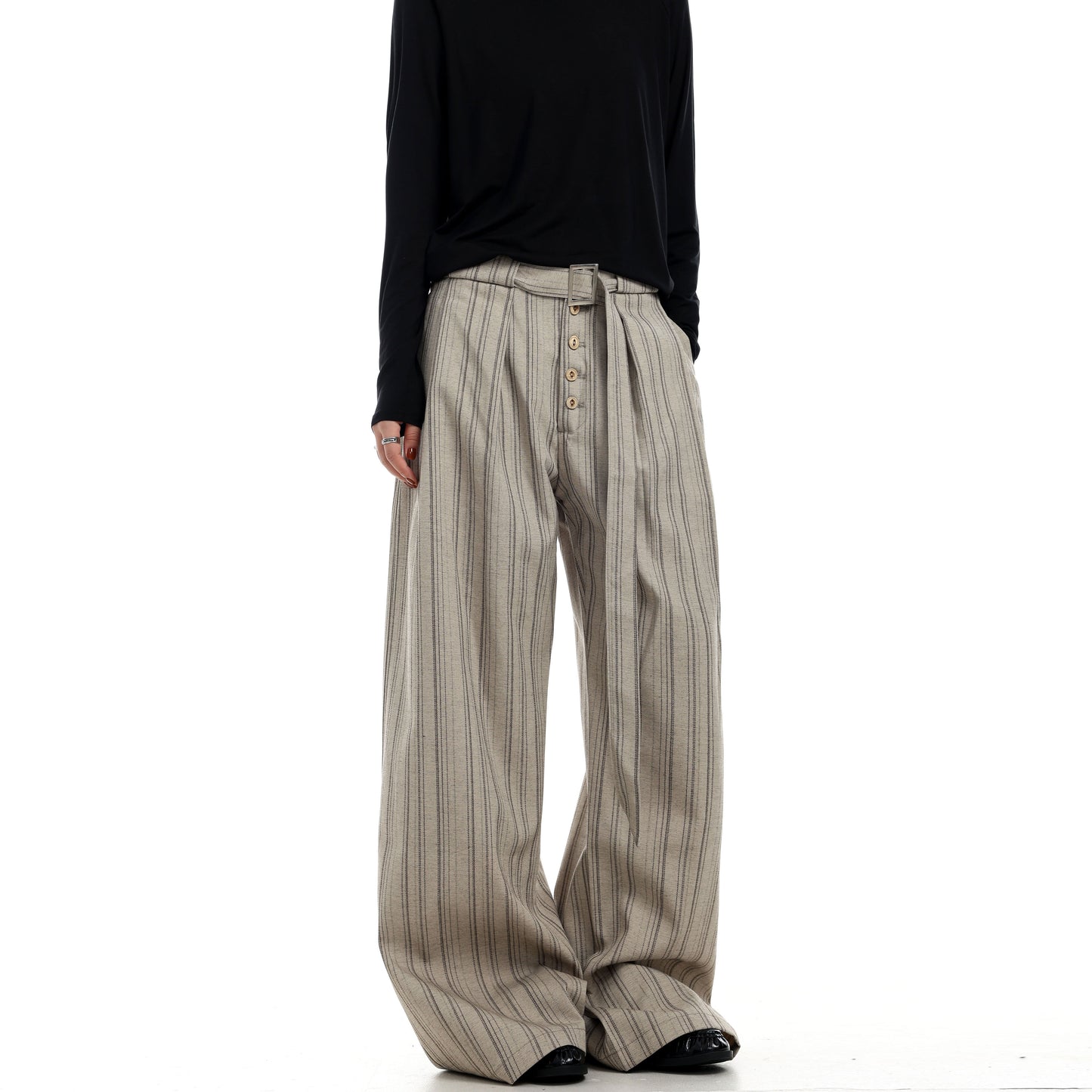Pinstripe Wide Leg PANTS