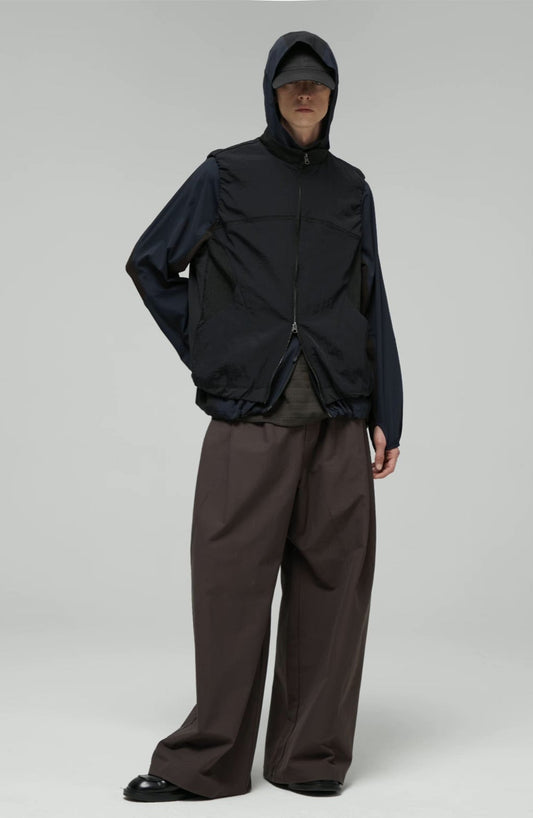 Colorblock Lightweight Stand Collar Vest