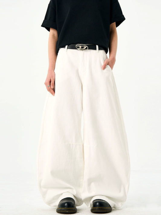 Scimitar White Loose Jeans