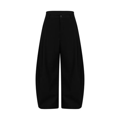 Draped Clean Fit Wide-Leg Pants